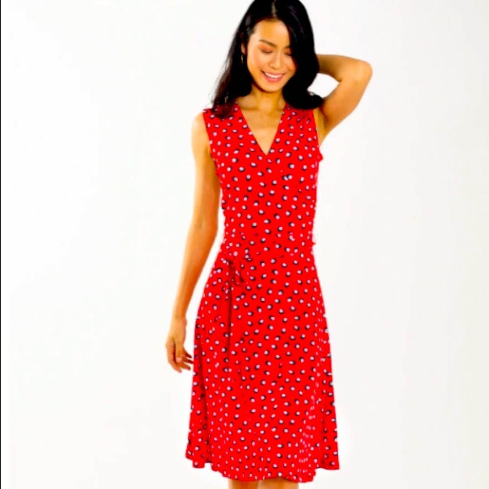 Leota sleeveless perfect wrap dress